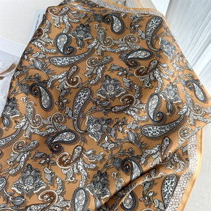 MaraSilk Pure Mulberry Silk Scarf - Square Crepe Satin MS1018