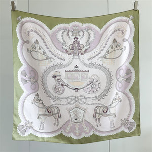 MaraSilk Pure Mulberry Silk Scarf - Square Crepe Satin MS1019 34" x 34" MS101901