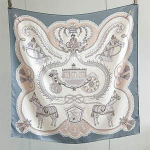 MaraSilk Pure Mulberry Silk Scarf - Square Crepe Satin MS1019 34" x 34" MS101902