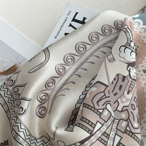 MaraSilk Pure Mulberry Silk Scarf - Square Crepe Satin MS1019