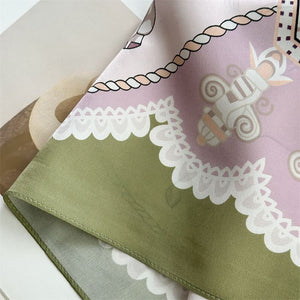 MaraSilk Pure Mulberry Silk Scarf - Square Crepe Satin MS1019