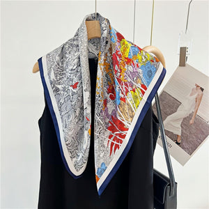 MaraSilk Pure Mulberry Silk Scarf - Square Crepe Satin MS102