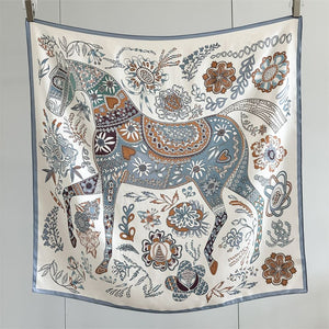 MaraSilk Pure Mulberry Silk Scarf - Square Crepe Satin MS1020 34" x 34" MS102001
