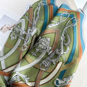 MaraSilk Pure Mulberry Silk Scarf - Square Crepe Satin MS1021