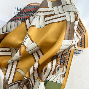 MaraSilk Pure Mulberry Silk Scarf - Square Crepe Satin MS1022