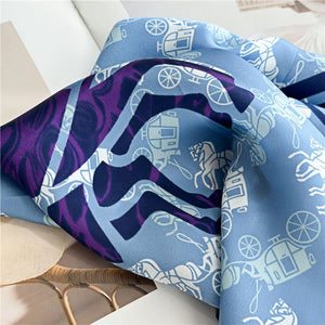 MaraSilk Pure Mulberry Silk Scarf - Square Crepe Satin MS103
