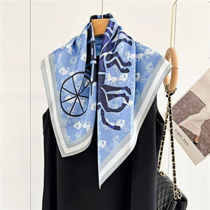 MaraSilk Pure Mulberry Silk Scarf - Square Crepe Satin MS103