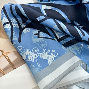 MaraSilk Pure Mulberry Silk Scarf - Square Crepe Satin MS103