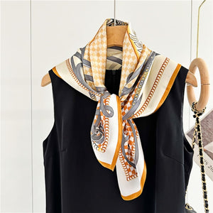 MaraSilk Pure Mulberry Silk Scarf - Square Crepe Satin MS103