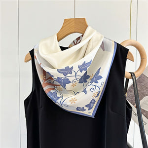 MaraSilk Pure Mulberry Silk Scarf - Square Crepe Satin MS104