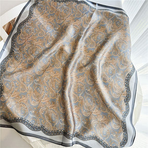 MaraSilk Pure Mulberry Silk Scarf - Square Crepe Satin MS104