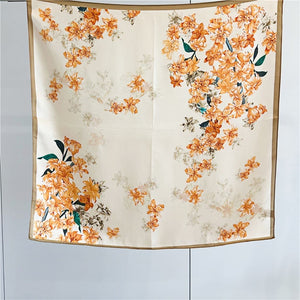 MaraSilk Pure Mulberry Silk Scarf - Square Crepe Satin MS104 25" x 25" MS10402