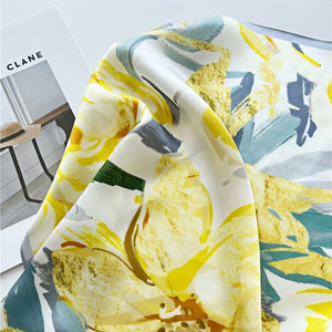 MaraSilk Pure Mulberry Silk Scarf - Square Crepe Satin MS105