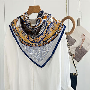 MaraSilk Pure Mulberry Silk Scarf - Square Crepe Satin MS106