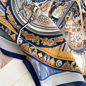 MaraSilk Pure Mulberry Silk Scarf - Square Crepe Satin MS106