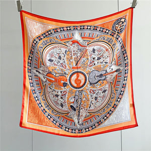 MaraSilk Pure Mulberry Silk Scarf - Square Crepe Satin MS106 25" x 25" MS10605