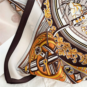 MaraSilk Pure Mulberry Silk Scarf - Square Crepe Satin MS106