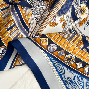 MaraSilk Pure Mulberry Silk Scarf - Square Crepe Satin MS106