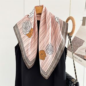 MaraSilk Pure Mulberry Silk Scarf - Square Crepe Satin MS107