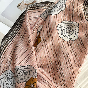 MaraSilk Pure Mulberry Silk Scarf - Square Crepe Satin MS107