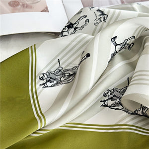 MaraSilk Pure Mulberry Silk Scarf - Square Crepe Satin MS108