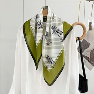 MaraSilk Pure Mulberry Silk Scarf - Square Crepe Satin MS108