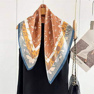 MaraSilk Pure Mulberry Silk Scarf - Square Crepe Satin MS109