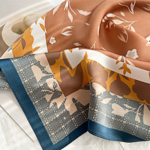 MaraSilk Pure Mulberry Silk Scarf - Square Crepe Satin MS109