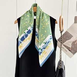 MaraSilk Pure Mulberry Silk Scarf - Square Crepe Satin MS109