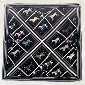 MaraSilk Pure Mulberry Silk Scarf Square Crepe Satin MS11-9