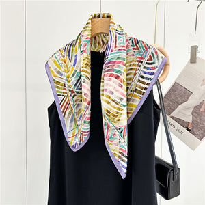 MaraSilk Pure Mulberry Silk Scarf - Square Crepe Satin MS112