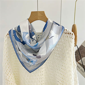 MaraSilk Pure Mulberry Silk Scarf - Square Crepe Satin MS113