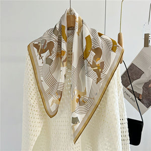 MaraSilk Pure Mulberry Silk Scarf - Square Crepe Satin MS113