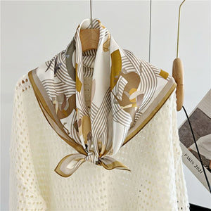 MaraSilk Pure Mulberry Silk Scarf - Square Crepe Satin MS113