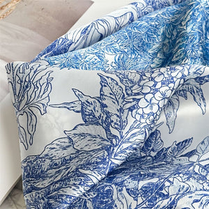 MaraSilk Pure Mulberry Silk Scarf - Square Crepe Satin MS114