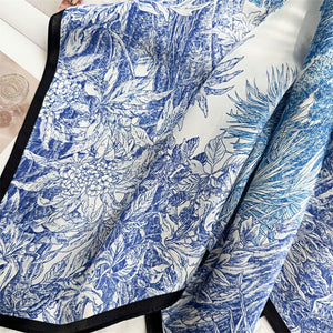 MaraSilk Pure Mulberry Silk Scarf - Square Crepe Satin MS114