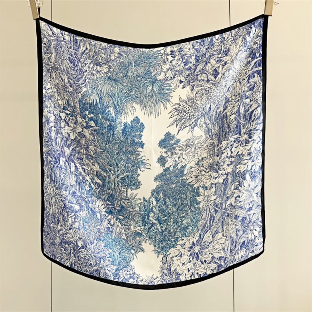 MaraSilk Pure Mulberry Silk Scarf - Square Crepe Satin MS114 25" x 25" MS11402