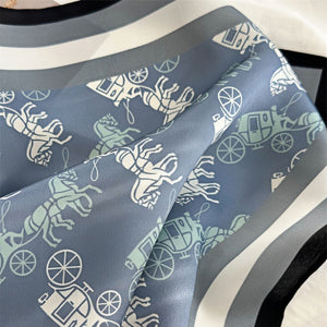 MaraSilk Pure Mulberry Silk Scarf - Square Crepe Satin MS115