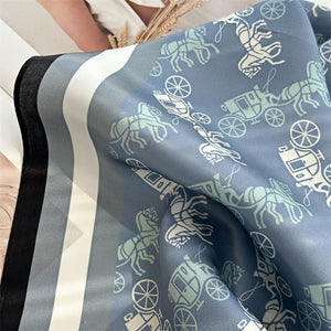 MaraSilk Pure Mulberry Silk Scarf - Square Crepe Satin MS115