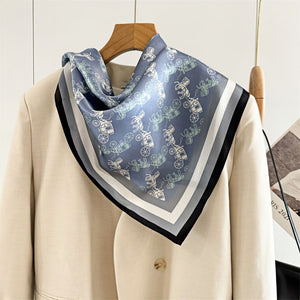 MaraSilk Pure Mulberry Silk Scarf - Square Crepe Satin MS115