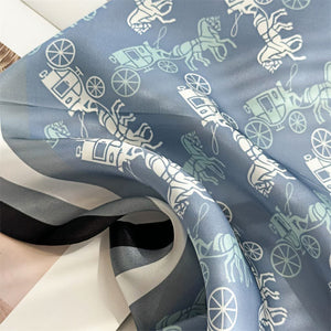 MaraSilk Pure Mulberry Silk Scarf - Square Crepe Satin MS115