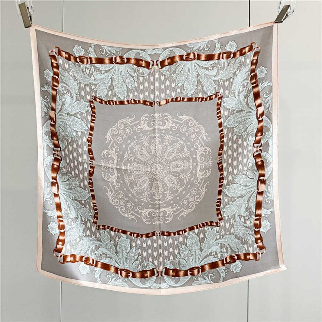 MaraSilk Pure Mulberry Silk Scarf - Square Crepe Satin MS116