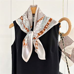 MaraSilk Pure Mulberry Silk Scarf - Square Crepe Satin MS116