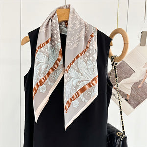 MaraSilk Pure Mulberry Silk Scarf - Square Crepe Satin MS116