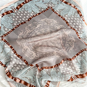 MaraSilk Pure Mulberry Silk Scarf - Square Crepe Satin MS116