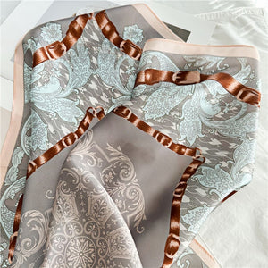 MaraSilk Pure Mulberry Silk Scarf - Square Crepe Satin MS116