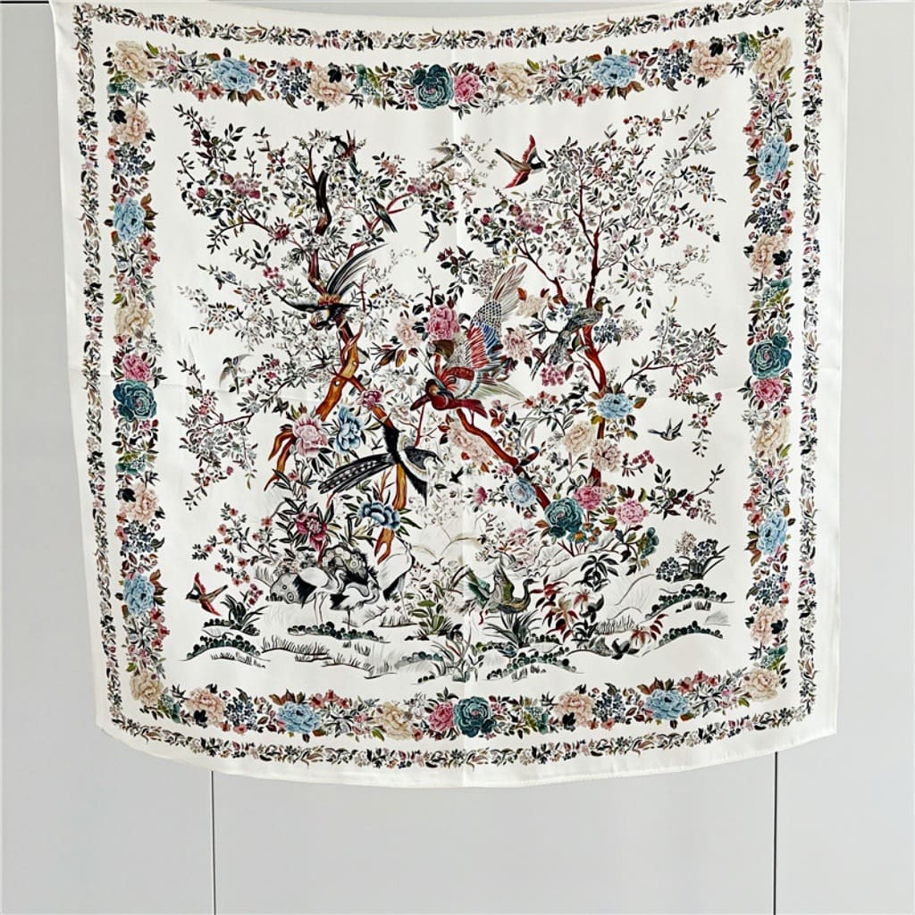 MaraSilk Pure Mulberry Silk Scarf - Square Crepe Satin MS118 25" x 25" MS11802