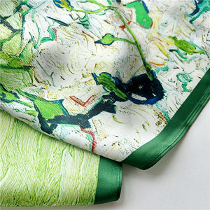 MaraSilk Pure Mulberry Silk Scarf - Square Crepe Satin MS119