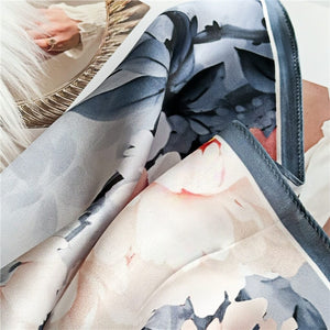 MaraSilk Pure Mulberry Silk Scarf Square Crepe Satin MS12-14