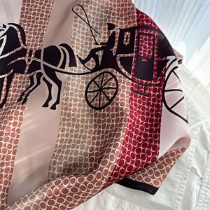 MaraSilk Pure Mulberry Silk Scarf - Square Crepe Satin MS120